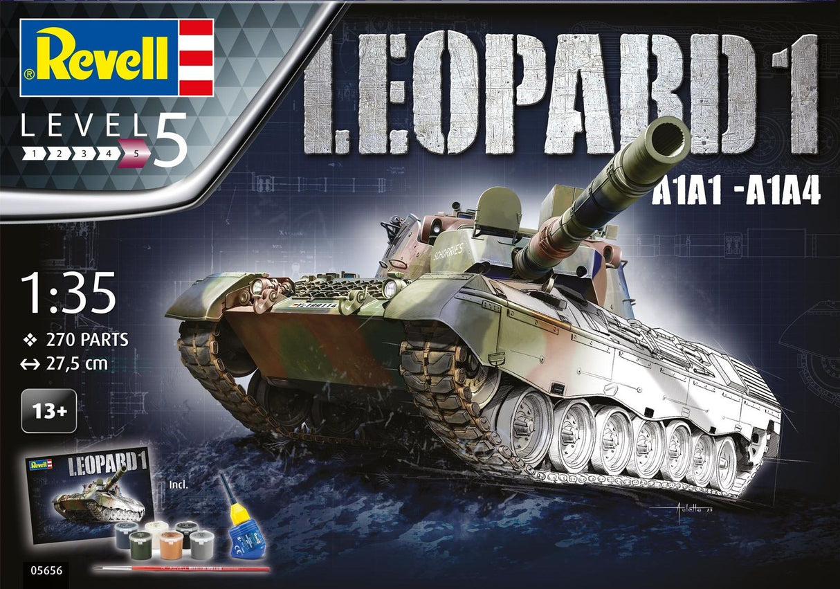 Revell 1/35 Leopard 1 A1A1/A1A4 Gift Set with paints 05656