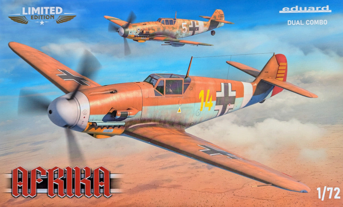 Eduard 1/72 Afrika Dual Combo Kit - Bf 109F-4/Trop. & Bf 109-2/Trop. 2112