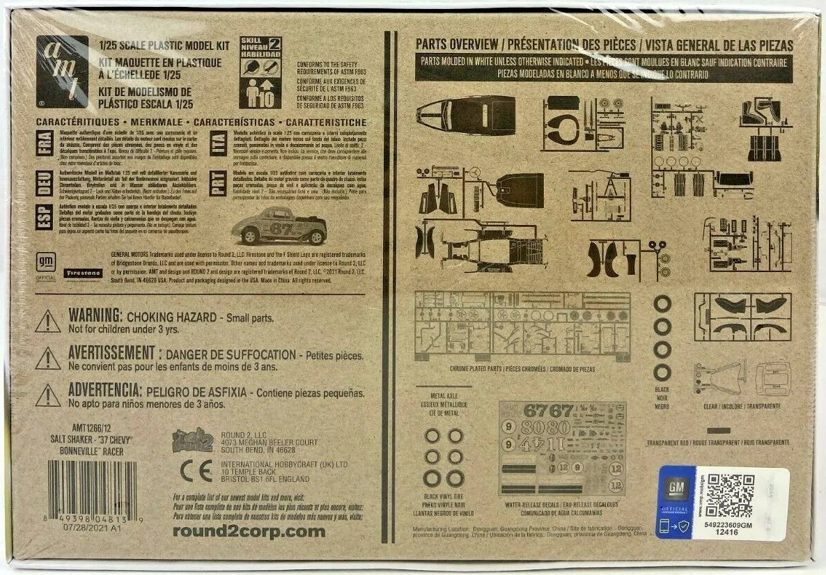AMT 1/25 Salt Shaker 1937 Chevy Bonneville Racer kit 1266/12