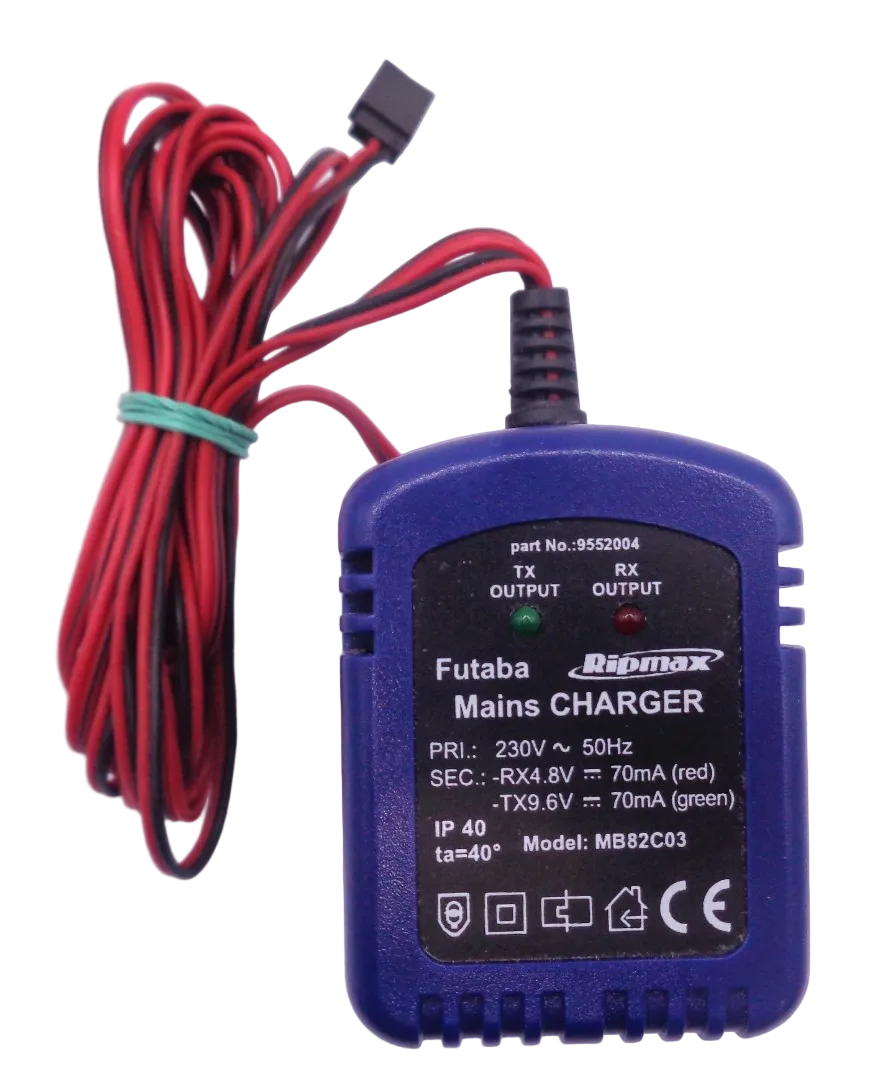 Futaba/Ripmax  TX/RX NiCad/NiMH Charger 70mA/70mA - SECOND HAND (Box 95)