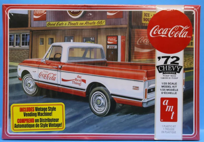 AMT 1972 1/25 Chevy Fleetside kit with Coca Cola Vending Machine and Crates AMT1331