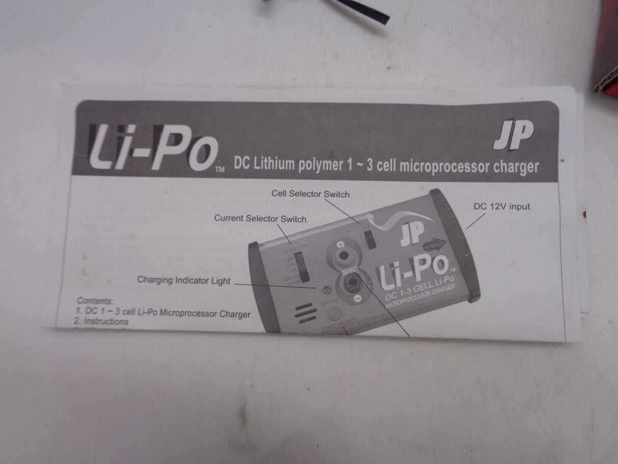 JP 1-3 Cell Lipo Charger 12c Charger - Second Hand
