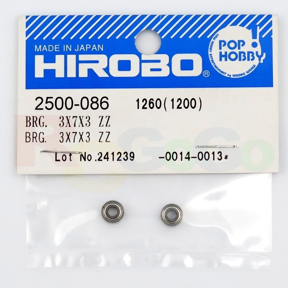 Hirobo Bearings 3x7x3mm ZZ H2500-086 (Box35)