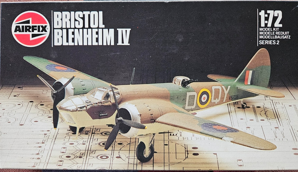 Airfix 1:72 Vintage Bristol Blenheim IV Kit 02027N