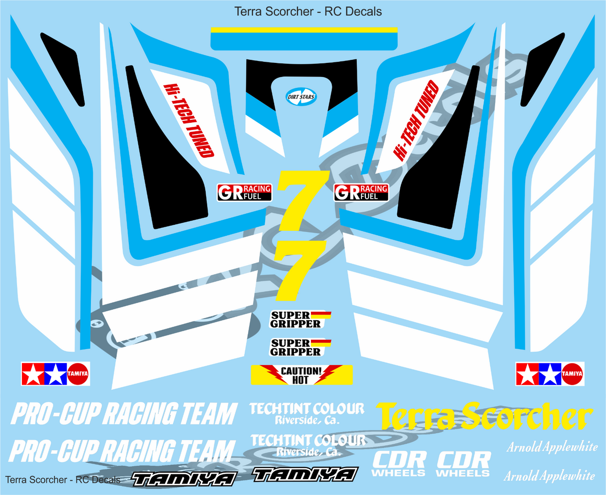 Tamiya Terra Scorcher Decal Sheet (2020)