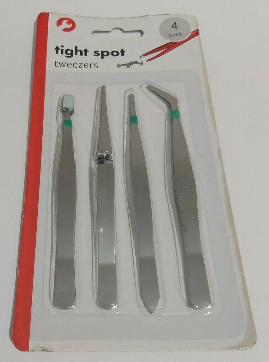 Intricate Small Edge Tweezers Set x4