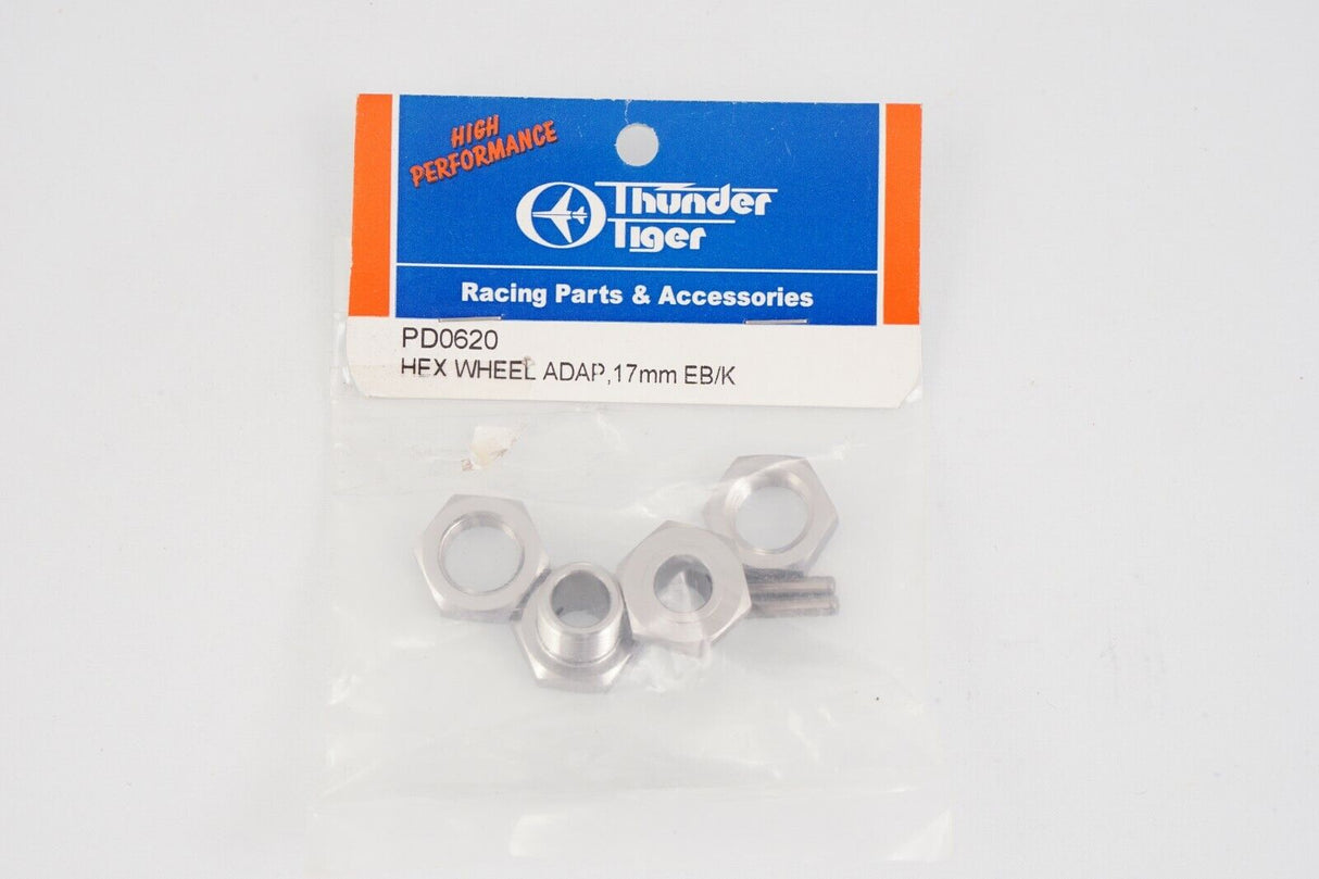 Thunder Tiger Hex Wheel Adapter - 17mm -EB/K PD0620 (BOX 22)