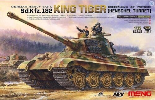 Meng Model 1:35 – Sd.Kfz.182 King Tiger (Henschel Turret) Kurt Knispel Overlord Kit  MNGTS-031