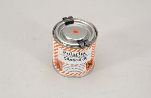 Solarlac Paint Gloss Orange (S) 110ml Tin -Tarnished tin