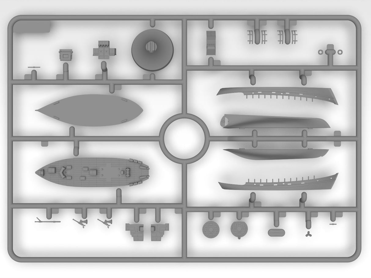 ICM 1/350 KFK Kriegsfischkutter kit S018