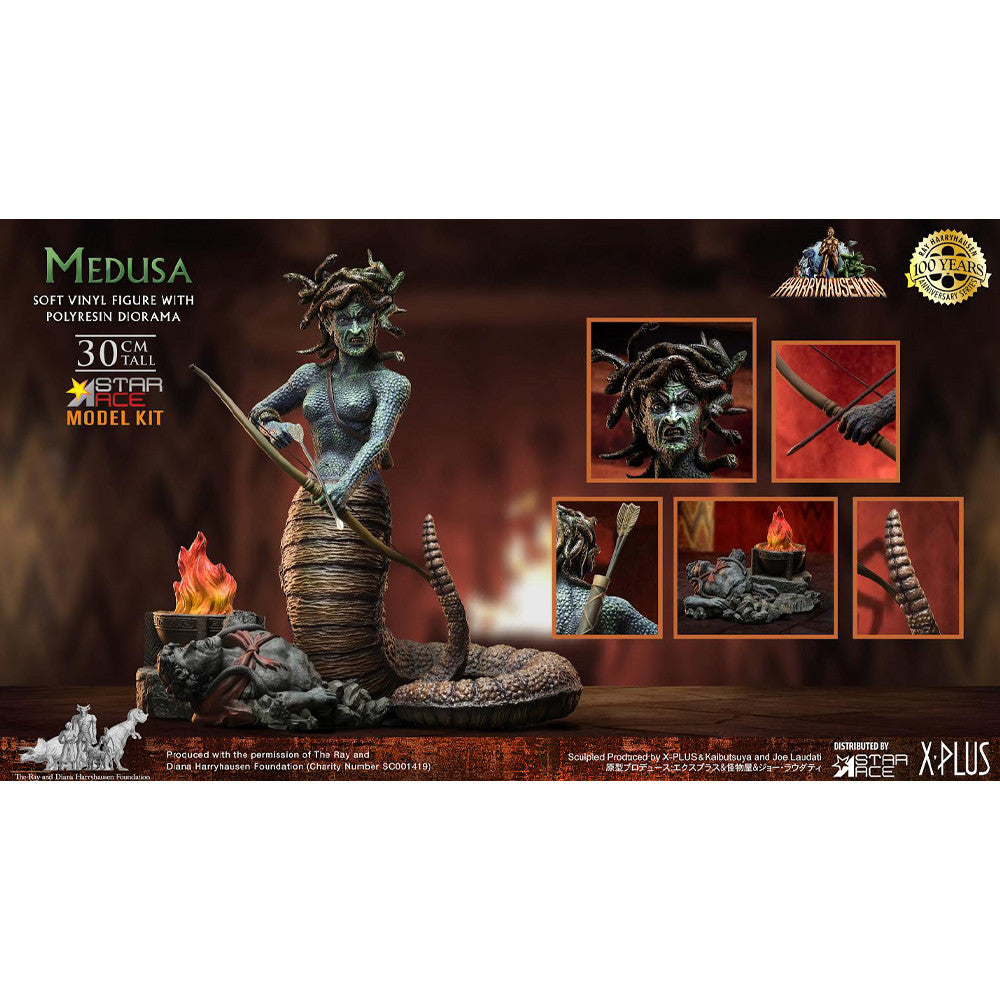 X-Plus 32cm Star Ace Vinyl Model Kit of Ray Harryhausens Medusa