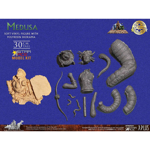 X-Plus 32cm Star Ace Vinyl Model Kit of Ray Harryhausens Medusa SA9040M