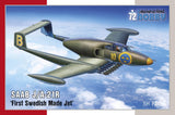 Special Hobby 1/72 SAAB J/A-21R First Jet made in Sweden 72480