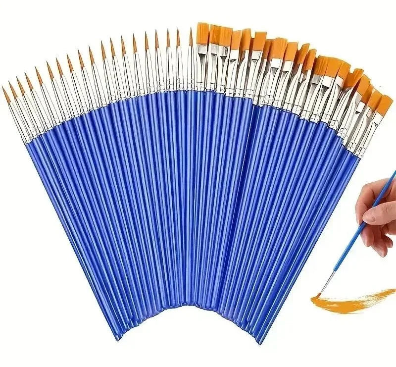 20 Paint Brushes for Model Making - 2 Sizes