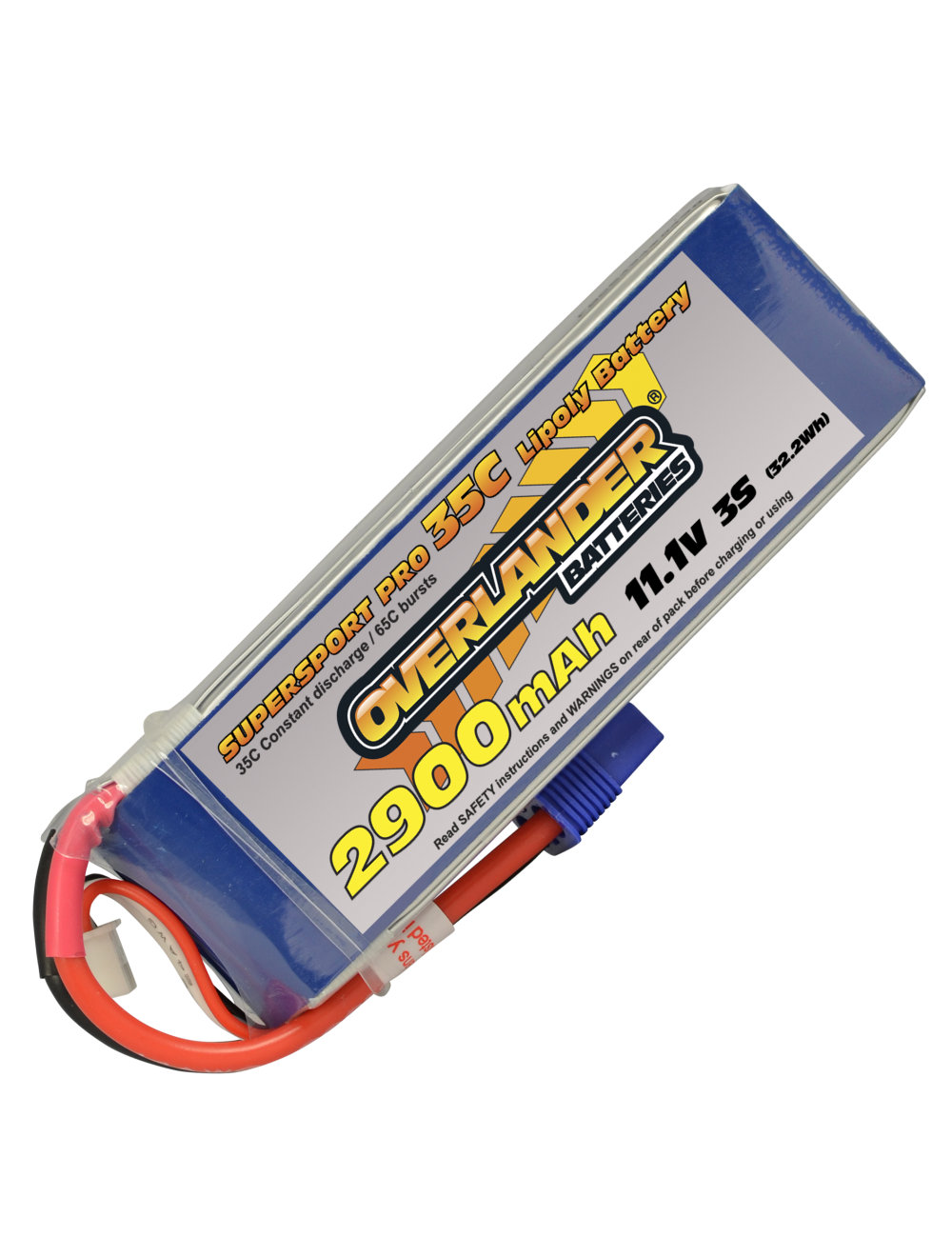 Overlander Supersport 2900mAh 3S 11.1v 35C (EC3 plug)