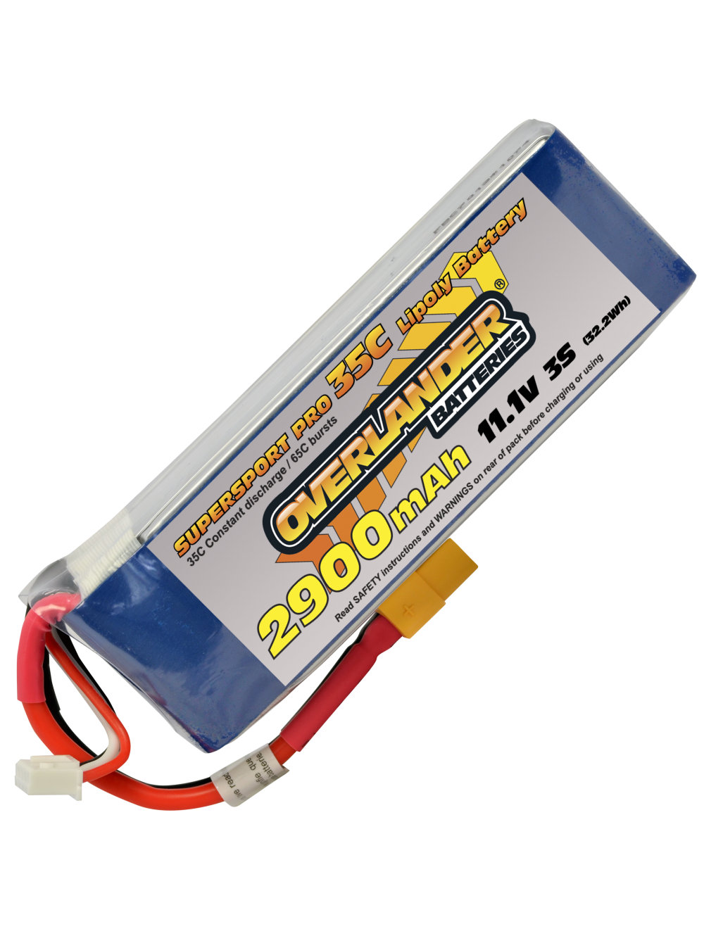 Overlander Supersport 2900mAh 3S 11.1v 35C (XT60 plug)