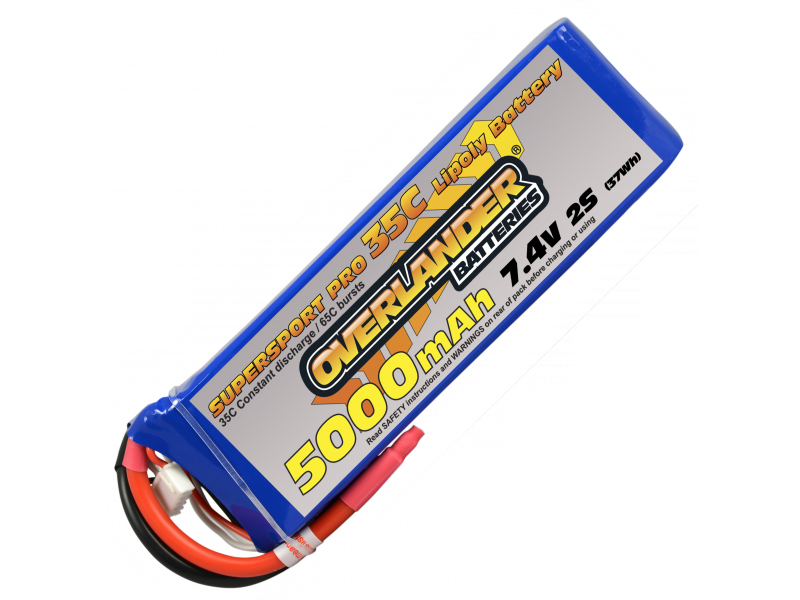 Supersport 5000mAh 2s 7.4v 35C XT60