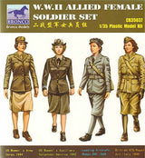 Bronco Models 1/35 WWII Allied Female Soldier Set Kit 35037