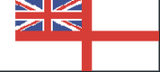 GB02 Modern White Ensign 1864 - Present Flag 10mm x 5mm