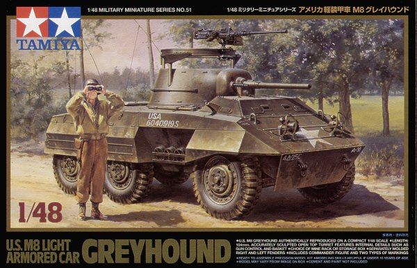 Tamiya 32551 1/48 M8 Greyhound Armoured Car