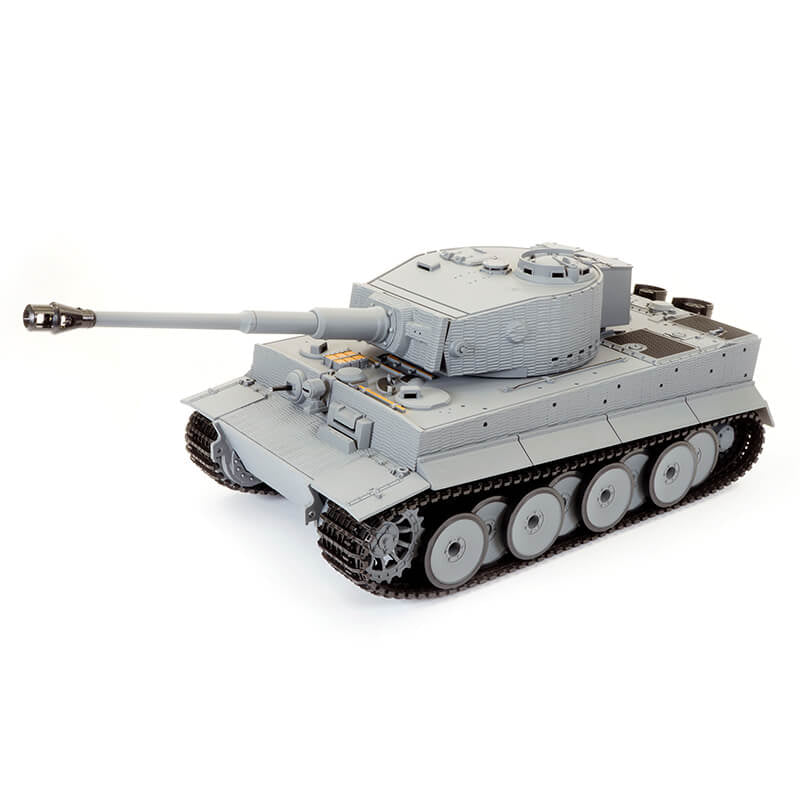 TAIGEN 1:24 TIGER 1 IR Infa Red BATTLE TANK LATE VERSION- GREY (BASE)