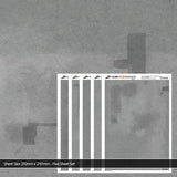 Scale Model Scenery Weathered Asphalt Texture Paper (Pk of 5) OO/HO TX158