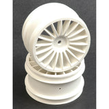 Wheel; Rear - White 18 Spoke - GTR  (pr)