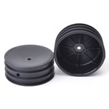 Wheel; Hex Front - Black - 2wd - pr