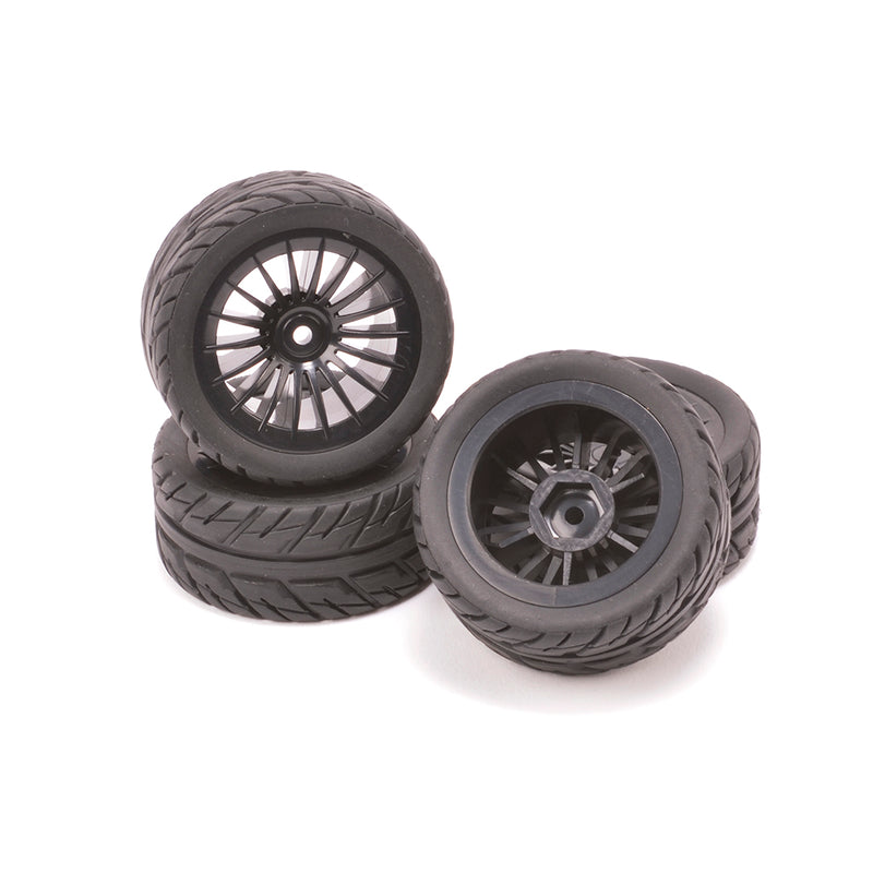 UDIRC Rally F - Tyres A x4 (Black Wheel) UD1604-005A