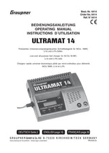 Graupner Ultramat 14 Charger with mains lead - SECOND HAND -BOXED