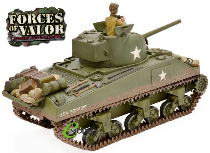 Forces of Valor 1/24 US Sherman Medium M4A3 RC model tank