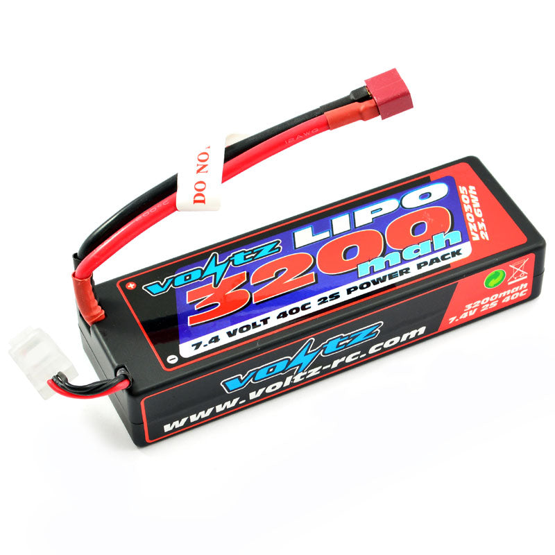 VOLTZ 3200mah HARD CASE 7.4V 30C LIPO STICK PACK