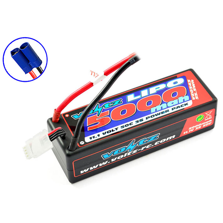 VOLTZ 5000mah HARD CASE 11.1V50C LIPO STICK PACK