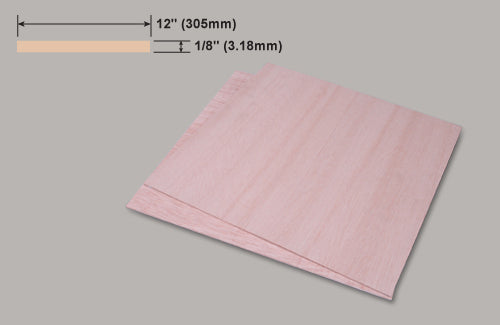 Light Ply 300 x 600 x 3mm (1/8) W-LP032