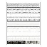 Woodland Scenics DT575 Mini-Series Lettering Black & White