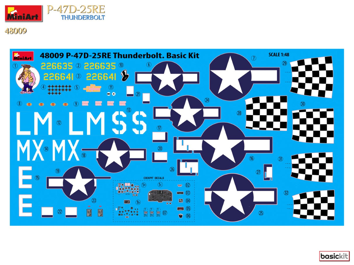 MiniArt 1/48 P-47D-25RE Thunderbolt kit 48009