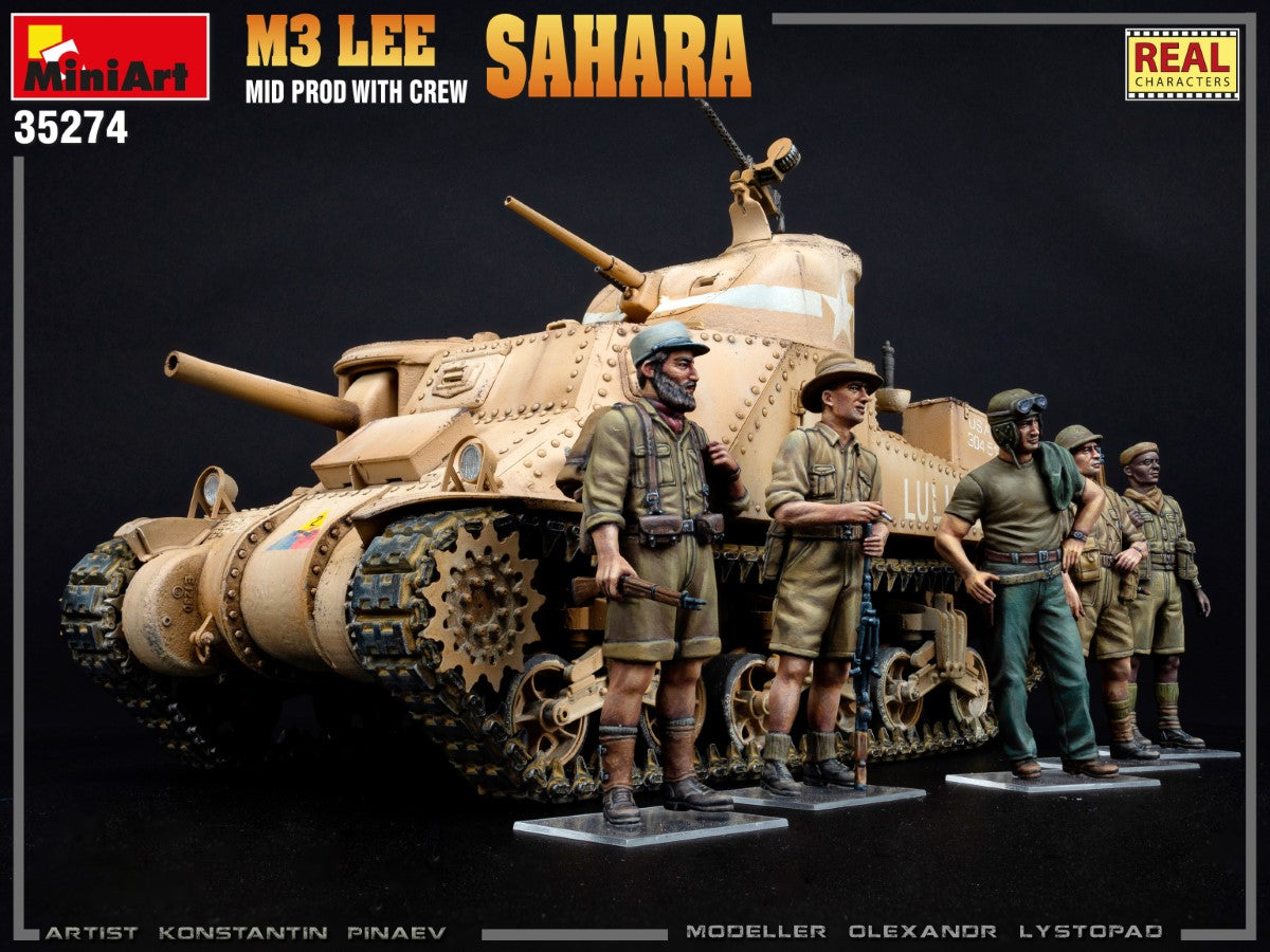 MiniArt 1:35 WWII M3 Lee - Sahara  version with crew 35274