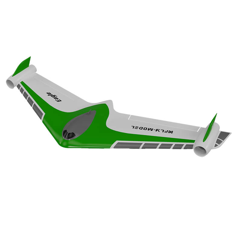 XFLY EAGLE 40MM EDF FLYING WING WITHOUT TX/RX/BATTERY-WITH GYRO - GREEN