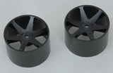 Cen Car Spares Wheel-6 Spoke/Black/1:10 (Pk2) Foam Z-CENG84231B (Box 119)