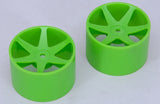 Cen Car Spares Wheel-6 Spoke/Green/1:10 (Pk2) Foam Z-CENG84231G (Box 119)