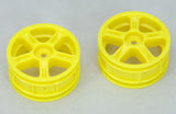 Cen Car Spares Wheel-5 Spoke/Yellow/Pk2 - CT4/CT5 G84249Y (Box 108)