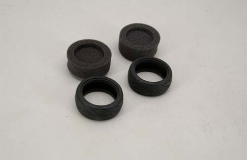 Cen Car Spares Tyre-V Street w/Inner Foam(Pk2)1:10 G84289 (Box 107)