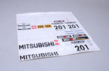 FG Modellsport Car Spares Team Decals Pajero 6217
