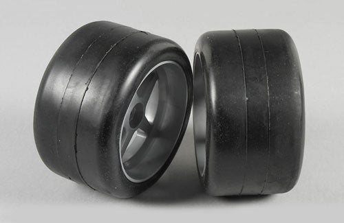 FG Modellsport Car Spares Slick tires M1/63mm 1:6 glued  06416/8 (Storeroom)