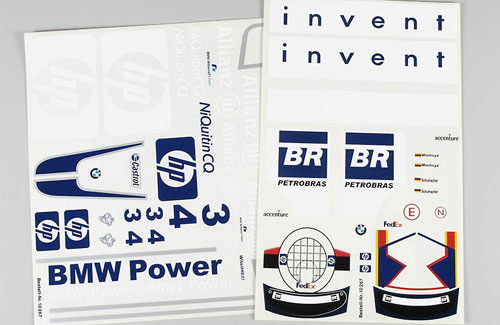 FG Modellsport Car Spares Team decals HP-Castrol 10267 (Box 97)