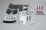 FG Modellsport Car Spares Decals for Jeep 4WD  set 46155 (Box 97)