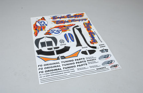 FG Modellsport Car Spares Model Decal Set For Baja Buggy 60155 (Box 97)
