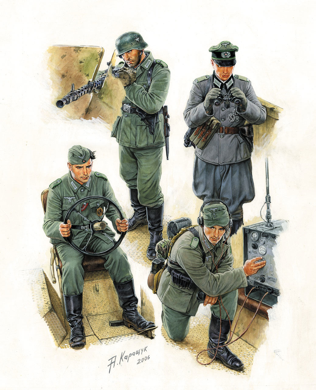 ZVEZDA German Halftrack Crew 1/35