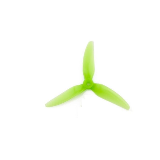 HQProp 5x4.5x3V1S Tri-Blade Durable Propellers (2x CW + 2x CCW) - Light Green