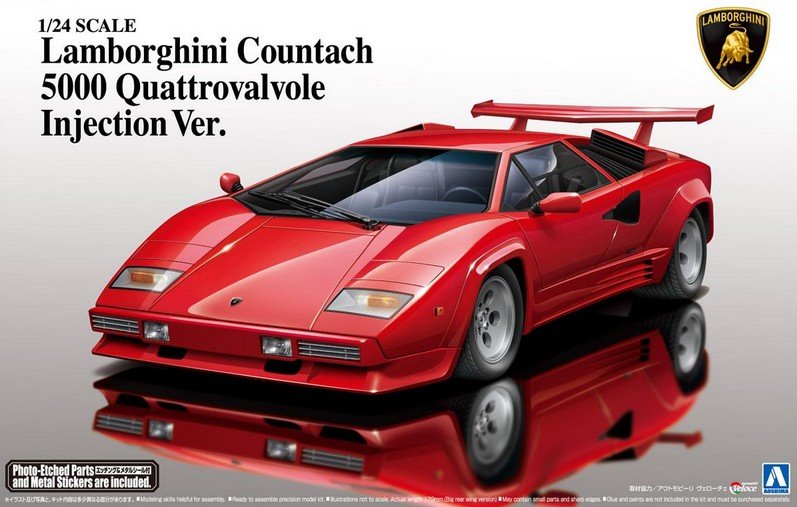 Aoshima 1/24 LAMBORGHINI COUNTACH 5000 QUATTROVALVOLE INJECTION 01154